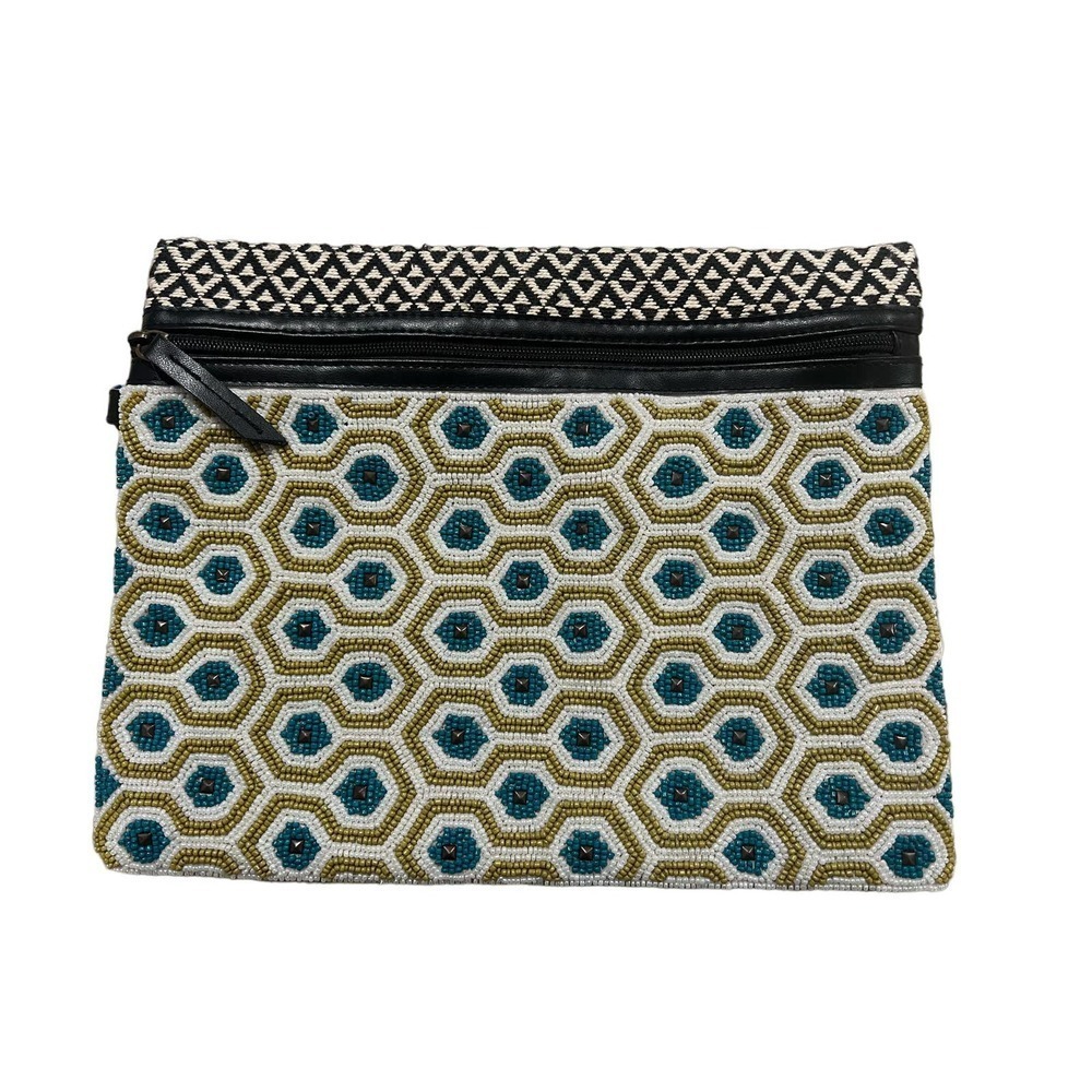 Big Buddha Beaded Soft Knit Clutch